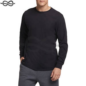 Camiseta atlética de manga larga para hombre y hombre grande, ropa deportiva que absorbe la humedad, Camiseta deportiva para correr en el gimnasio - Product Image 3