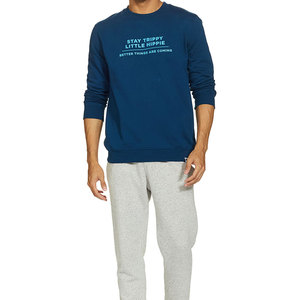 Sudadera de cuello redondo para hombre con ajuste relajado y color sólido para un estilo sencillo y cotidiano, sudadera con hombros caídos para hombre - Product Image 5