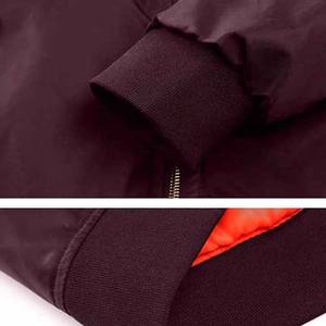 Veste bomber pour homme en gros à prix avantageux, couleur unie, nylon polyester, fermeture éclair sur le devant - Product Image 5