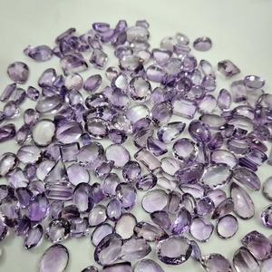 พลอยอเมทิสต์แบบเหลี่ยมเพชรพลอยธรรมชาติพลอยสีม่วงตัดหินอเมทิสต์พลอยหลวมคุณภาพดี