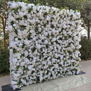 Kain latar belakang dinding bunga dekorasi panggung pernikahan gulung bunga dinding latar belakang dinding aliran buatan - Product Image 4