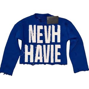 เสื้อยืดผู้ชายทรงโอเวอร์ไซส์ผ้าฝ้ายปักลายแบบดิสเทรสสองชั้นประดับด้วยหิน รุ่น 2026 - Product Image 1