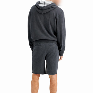 New Arrivals Custom <b>Men</b> <b>Hoodie</b> <b>Shorts</b> <b>Set</b> Cotton Polyester Blend <b>Set</b> <b>Short</b> Sweat Sweatsuits <b>Men</b> Hoodies <b>Shorts</b> <b>Set</b> - Product Image 5