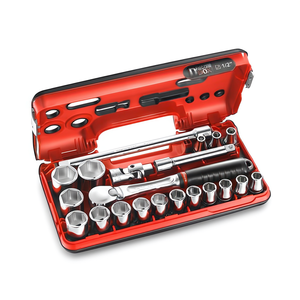 Jeu de douilles métriques Facom DBOX 6 points 1/2'' avec cliquet SL.161, ensemble de 21 pièces - Product Image 3