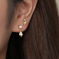 Nuevo 2015 océano 925 plata esterlina declaración verano joyería serie Concha Stud gota pendientes colgantes para mujer