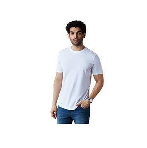 Venta al por mayor pesado 250 Gsm 100% algodón orgánico Plain camiseta logotipo personalizado impreso bordado para hombre llano T Shirt de la india - Product Image 1