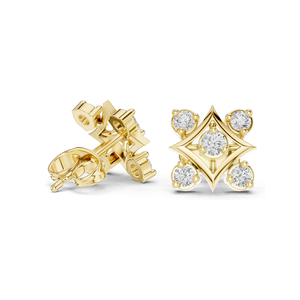 0.33 CT Round Brilliant Lab Diamond <b>Stud</b> <b>Earrings</b> VVSVS EF CVD 18KT, 14KT, 10KT Gold & 925 <b>Silver</b> White, Yellow, Rose - Product Image 4