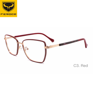 FEROCE Silmo Marcos ópticos Gafas Ópticas Última tendencia Gafas Marco Gafas de metal Gafas - Product Image 4