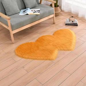 Tapis personnalisé en laine de soie douce et moelleuse de 5-6 mm, en forme de cœur, pour chambre à coucher, chambre d'enfant, style bohème, tufté, cadeau romantique, décoration intérieure - Product Image 6