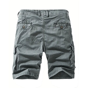 Pantalones Cortos Cargo para Hombre, Casuales, Cintura Media, 100% Algodón, Secado Rápido, Ecológicos, Impermeables, para Fitness, Precio de Fábrica al Por Mayor, Servicio OEM - Product Image 2