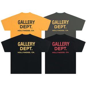 T-shirts en coton blanc de logo de broderie imprimé en gros de haute qualité - Product Image 2