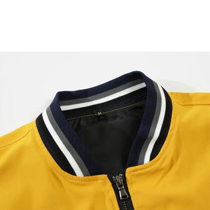 Chaqueta de béisbol Vintage Letterman para hombre con retales bordados y cuello alto estilo Hip Hop abrigo universitario para hombres y mujeres - Product Image 3