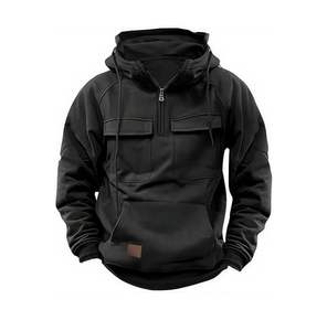 Sweat à capuche OEM pour homme, haute qualité, basique, en mélange de coton, polaire uni, brodé, personnalisé, numérique, printemps, haute visibilité, séchage rapide - Product Image 1