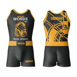 Conjunto de Uniforme de Boxeo Estilo Profesional con Camiseta de Malla de Secado Rápido y Pantalones Cortos Deportivos Diseñados para Velocidad, Agilidad y Práctica Diaria de Boxeo - Product Image 4