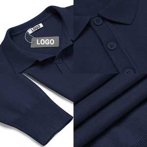 Polos de hombre de alta calidad de talla grande 100% de algodón Polo de hombre personalizado Piqué polos con logotipo bordado - Product Image 6