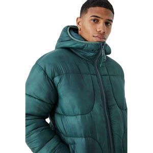 Men Heavyweight Custom Pullover Puffer <b>Jacket</b> High Quality Fashionable Plain Winter Leather With <b>Fur</b> <b>Hood</b> Stylish Puffer <b>Jacket</b> - Product Image 4