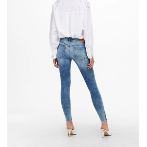 Pantalones Vaqueros de Mezclilla de Cintura Alta para Mujer, Corte Recto, Ajustados, Elásticos, Holgados, a la Moda, OEM 2025 - Product Image 3