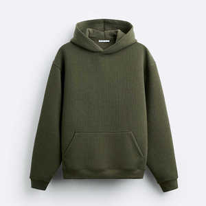 Sudadera con Capucha para Hombre, Otoño 2026, Verde, de Alta Calidad, con Costuras Reforzadas, Talla Grande, Manga Larga, Informal, de Algodón, Personalizable - Product Image 3