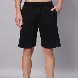 ชุดลำลองสองชิ้นสำหรับผู้ชาย ชุดวอร์มฤดูร้อนระบายอากาศได้ดี เสื้อยืดแขนสั้นและกางเกงขาสั้น ชุดผ้าฝ้ายถักสำหรับผู้ชาย - Product Image 5