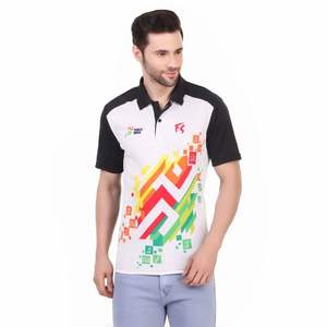 T-shirts de sport en polyester 100% sublimé, 220 GSM, vêtements décontractés, tissu tricoté, type camouflage noir, manches courtes, pour hommes - Product Image 5