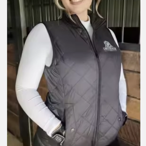 Lady Outer Wear Fashion Sleeveless Jackets Stand Collar 100% Polyester Shell Long Custom Puffer Vest - Product Image 1