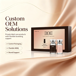 Kit professionnel de soins du visage pour salon : Poudre lyophilisée complexe d'exosomes et solution d'acide hyaluronique en flacon - Product Image 4