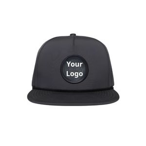 Custom Logo Waterproof OEM Golf Hat 5 Panel Rope Design <b>Flat</b> Brim Breathable Quick Dry Snapback Golf <b>Cap</b> for <b>Men</b> Women - Product Image 4