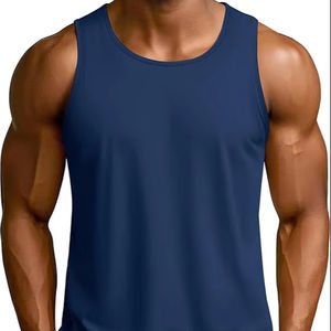 Camisetas sin mangas transpirables de secado rápido para hombre, camiseta sin mangas deportiva para ropa informal o de entrenamiento - Product Image 1
