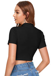 La última camiseta India exclusiva para mujer, Tops tejidos cómodos de moda, ropa regular, Tops cortos formales, apliques indios - Product Image 3