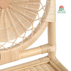 Sillones de ratán natural al por mayor, respaldo alto, estructura de ratán resistente, sillones decorativos de ratán para sala de estar, comedor - Product Image 5