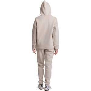 Ensemble de survêtement imprimé respirant deux pièces élégant et personnalisé pour femme, 100 % coton molletonné épais, longueur intégrale, hiver - Product Image 5