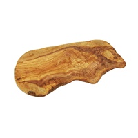 Planche à découper ronde en bois 35 cm 2 cm d'épaisseur Écologique Personnalisée Rustique InterCraft SCB335