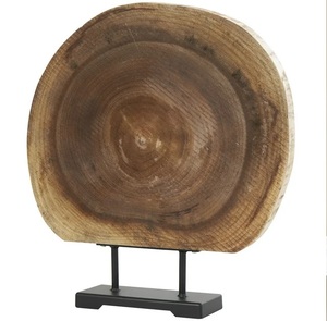 Trusted Manufacturer Heart Wood Mango White Natural Brown <b>Table</b> Decoration Stand Rustic Love With Great Quality - Product Image 1
