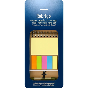 Ensemble de blocs-notes en papier coloré en spirale personnalisés Rodrigo Original, gadgets promotionnels haut de gamme - Product Image 3
