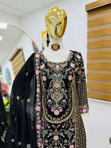 Designer indien exclusif ethnique Bollywood Wear New Party Wear Sharara Suit élégant Salwar Kameez du fournisseur indien - Product Image 2