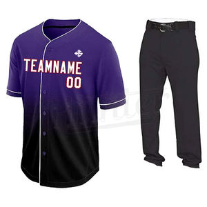 Vêtements de sport de qualité supérieure, uniformes de baseball, ensembles d'uniformes de baseball personnalisés de haute qualité à bas prix - Product Image 1