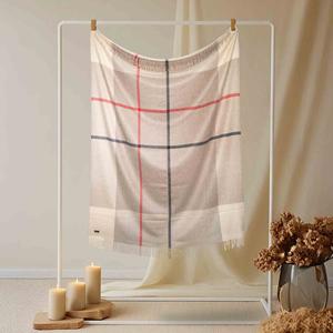 Plaid 100% cachemire de Mongolie 130*170cm, teinte naturelle - Product Image 4