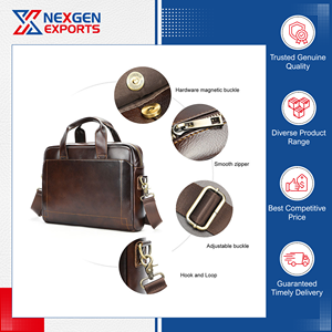 Fabricante Indio de Maletines de Cuero PU para Hombre, de Primera Calidad, Lujosos, Impermeables, para Uso Diario, Venta al Por Mayor - Product Image 6