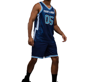 Nouveau pas cher prix hommes personnalisé basket-ball uniforme ensemble maillot et shorts avec nom de l'équipe et numéro basket-ball maillot - Product Image 2
