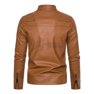 Meilleur prix Veste en cuir d'hiver de mode pour hommes de qualité personnalisée avec capuche en duvet Veste en cuir fabriquée au Pakistan - Product Image 2