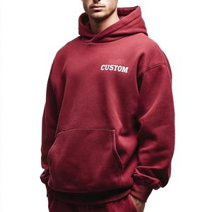 GAF Hombres de secado rápido Athletic Fleece Running Sports Hoodie Hombres Oem High Quality Pullover Boxy Fit Custom Oversized Gym Hoodie Hombres - Product Image 4