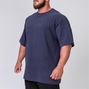 Mens Blank Cotton <b>Tshirt</b> Oversized Drop Shoulder Design T-shirt Custom Quality Printing T-shirt for men - Product Image 2
