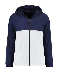 Chaqueta Cortavientos Personalizada, Larga, Delgada y Elegante, de Dos Tonos, con Capucha, de Alta Calidad para Invierno, con Parches Frontales, para Hombre - Product Image 1