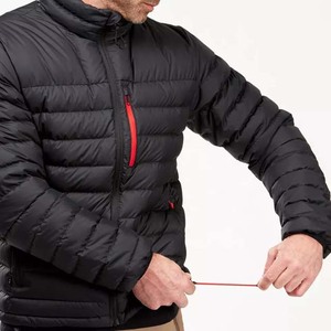 Chaqueta Acolchada con Capucha para Hombre a Precio Económico, Fabricada en Poliéster, Chaquetas de Plumón Extra Grandes para Hombre al por Mayor, Chaqueta Deportiva de Color Negro - Product Image 4