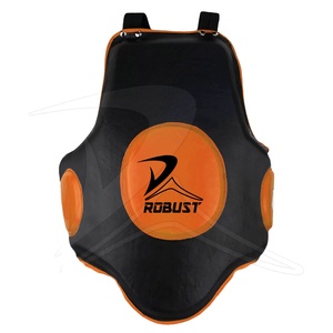 Protecteur de corps en cuir professionnel garde de poitrine équipement de combat de haute qualité pour la boxe MMA karaté Taekwondo - Product Image 1