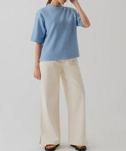 Camiseta de Algodón Grueso de Alta Calidad al por Mayor, Personalizable, de Manga Corta, Transpirable, de Secado Rápido, para Mujer, Corte Regular, para Verano - Product Image 5