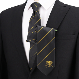 Cravate sur mesure en polyester pour supporter de football, cravate rayée <span class=keywords><strong>à</strong></span> motif animal, fabrication OEM, fabricant de mode - Product Image 2
