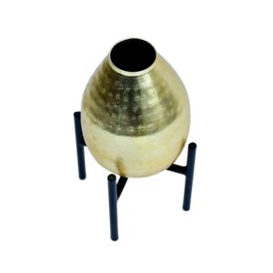 Maceta de Hierro Dorada y Pulida con Recubrimiento de PE, de Lujo, para Interiores y Exteriores, Vajilla para Restaurante, para Jardín, de la India - Product Image 2