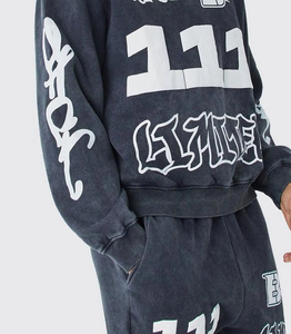 Los mejores fabricantes OEM, chándales ajustados de última moda para hombre/chándales de rizo francés en relieve de alta calidad personalizados para hombre - Product Image 5