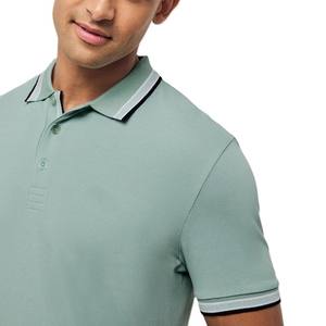 Venta al por mayor verano nuevo estilo hombres para Polos 100% algodón transpirable Casual manga corta Fitness Wear con tela suave - Product Image 2